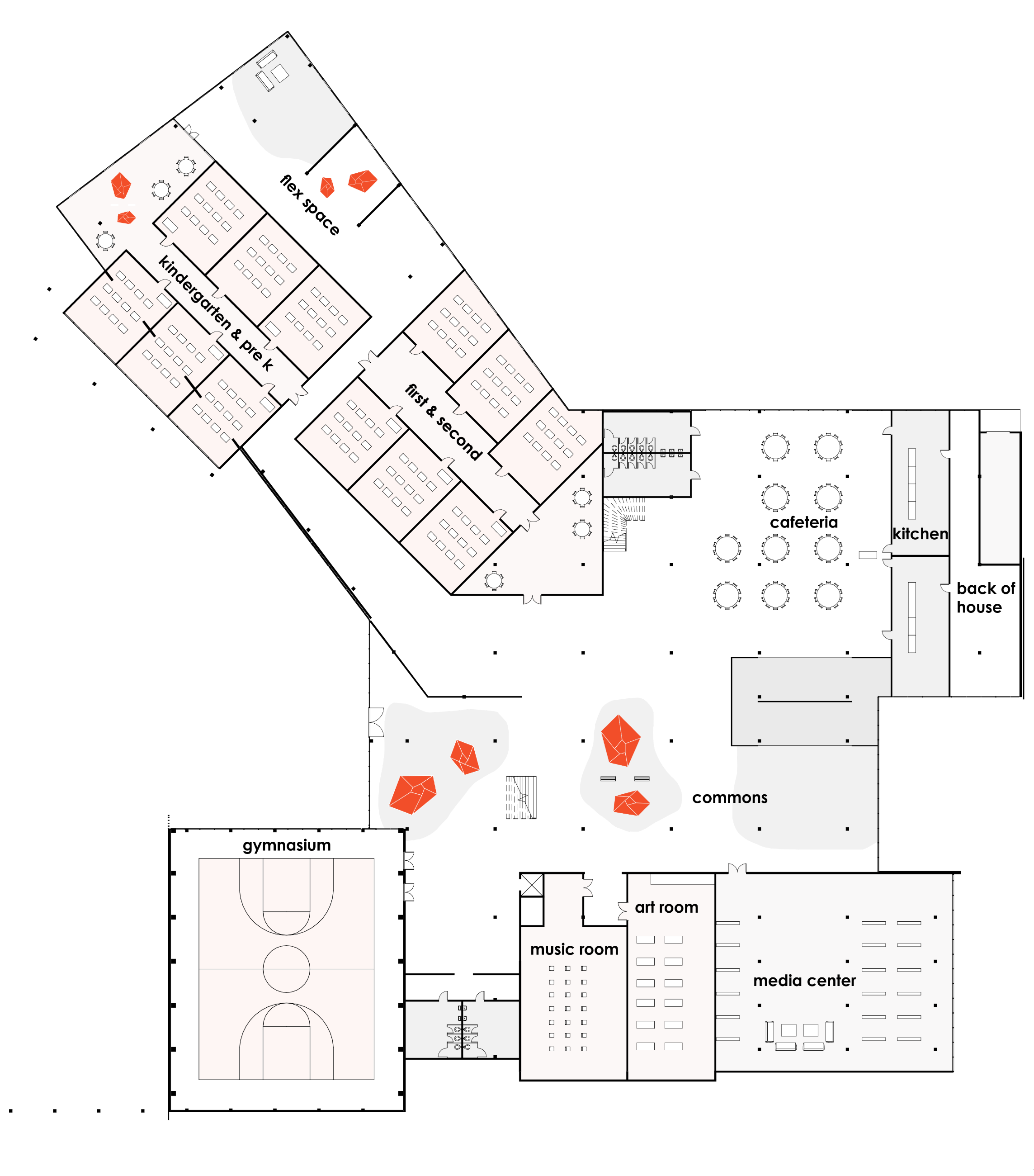 Ground level floor plan