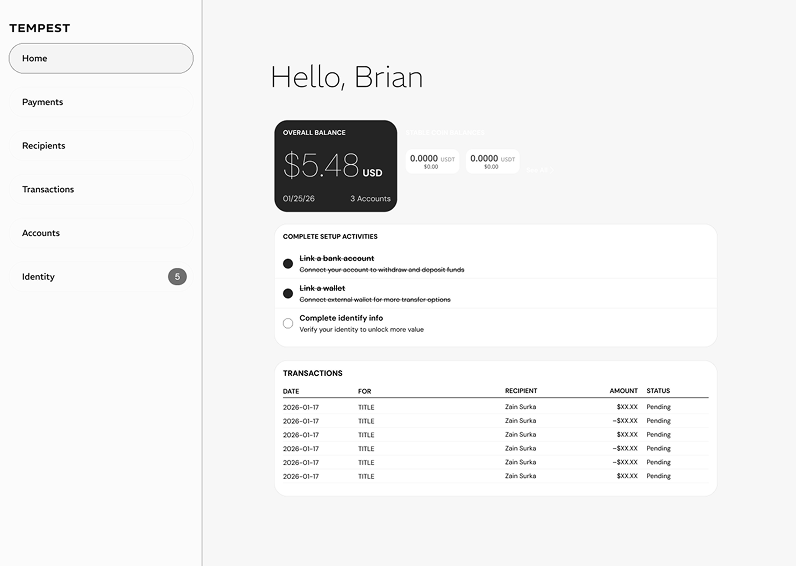Wireframe concept 1